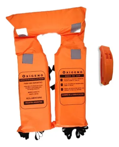 Kit Seguridad Náutica: 2 Bengalas de Mano + 2 Silbatos + 2 Chalecos Deportivos - Image 2