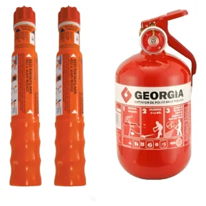 2 Bengalas Náuticas De Mano + 1 Matafuego Combo Lancha Pna