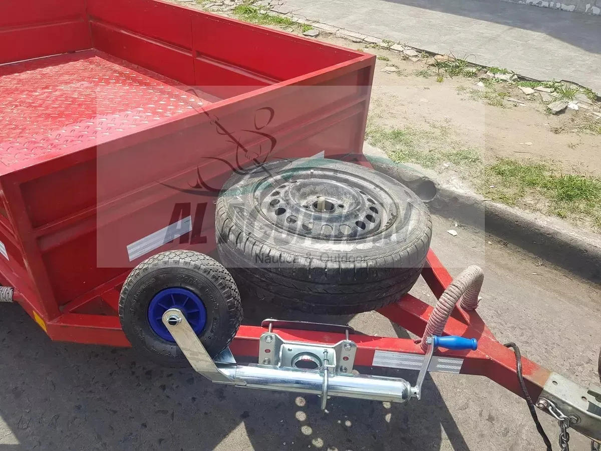 Rueda Timonera Maciza, Rebatible Y Regulable Para Trailer - Image 2